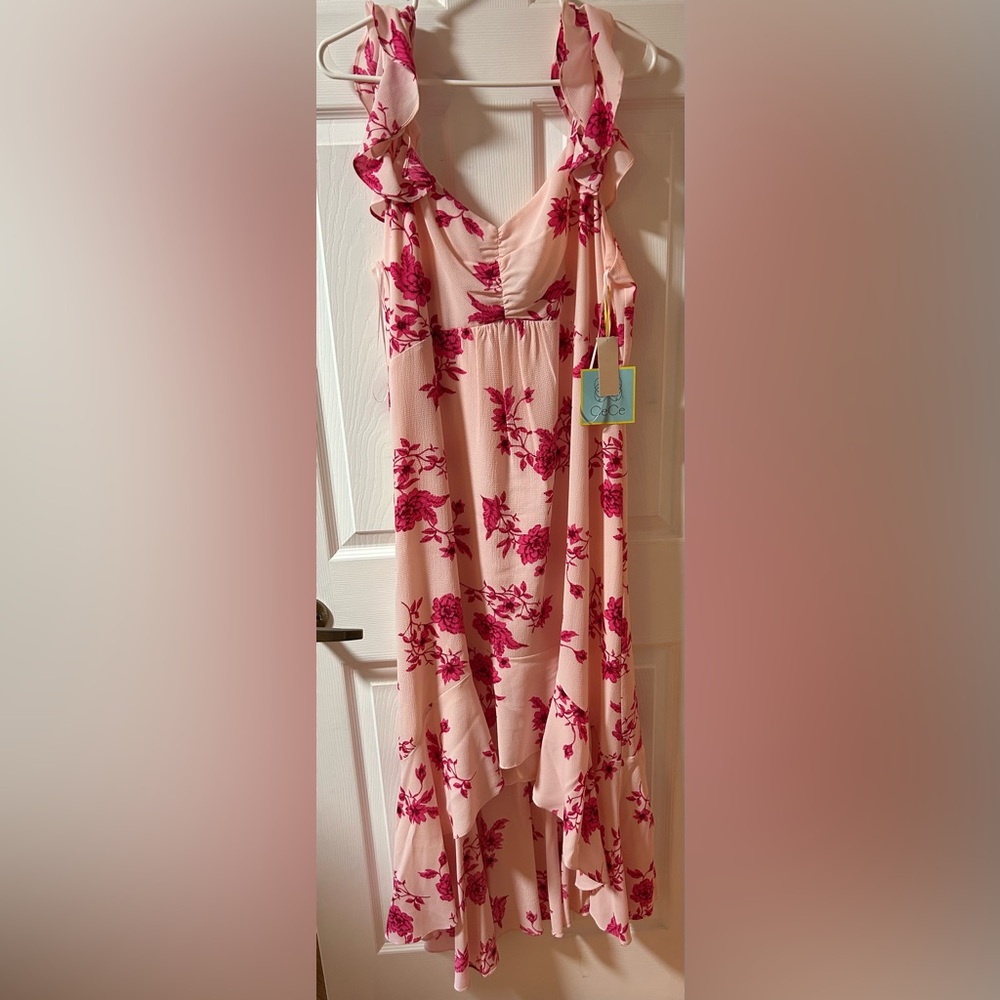 CeCe Pink Floral Dress